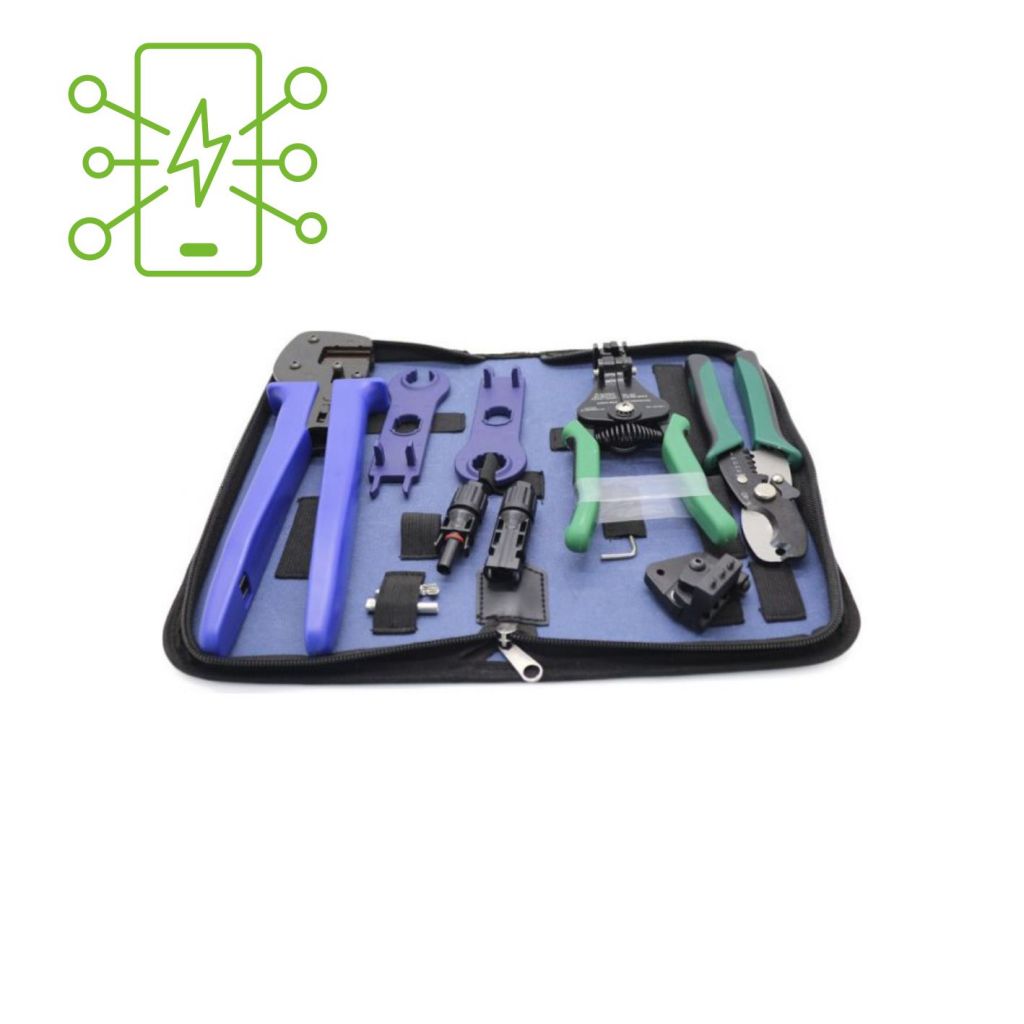 Crimp tool cable lugs, cable end sleeves, screen connection