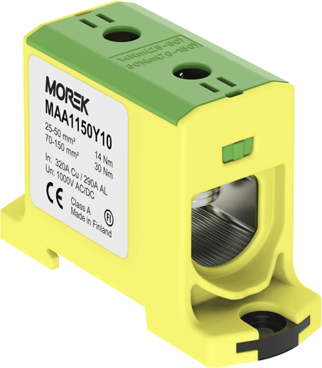 OTL150 spaile dzelteni/zaļa 1XAl/Cu 25-150mm² 1000