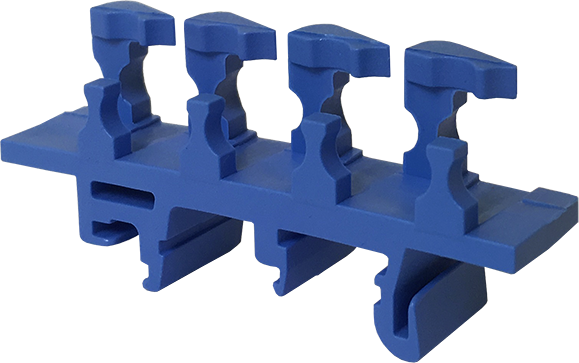 BB1 zils, misiņa kopnes DIN sliedes adapteris