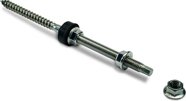 Stock screw set (for wood) M12 250 mm
