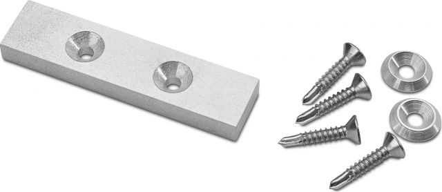 Adapter plate set 80 x 20 x 8 mm