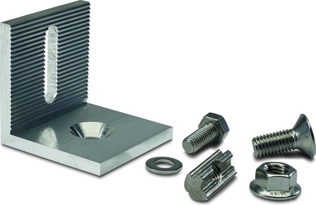 L adapter set N-rail to C-shape roof hook