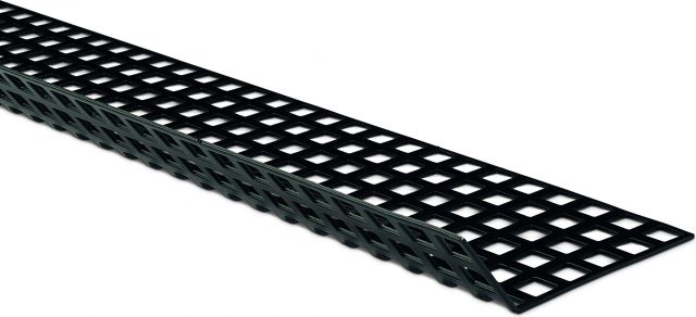 Perforated sheet 1500 x 120 mm 125° black