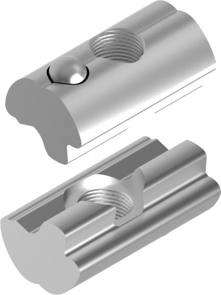 NKWSM8A - Slide nut with a ball