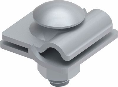 Apaļstieples savienotājs plakans, skrūveM10 StZn