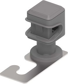 Plastic holder for wire with hook Fi 8 Inox - Pl