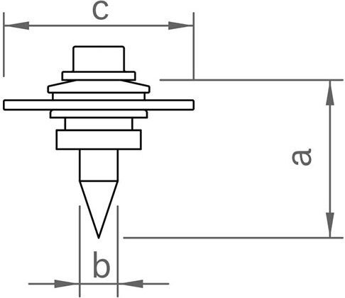 C-rail direct mounting set chipless