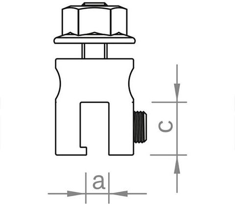 Standing seam clamp set M8
