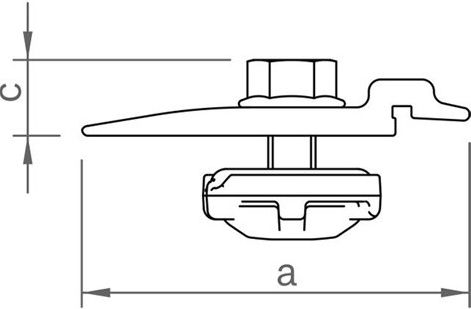 Cross rail connector set C IR M8