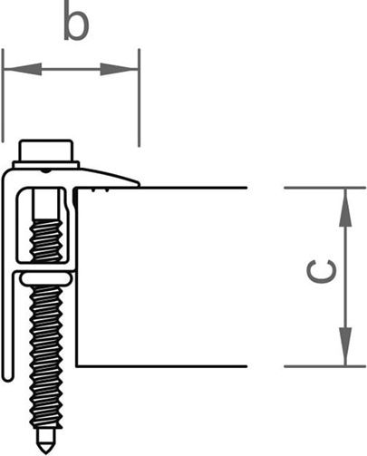 Flat Roof End Clamp 30-42