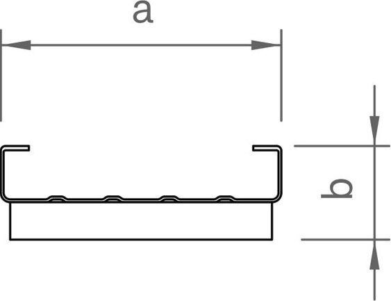 Base trough 150-30 w/ cross drainage 6m