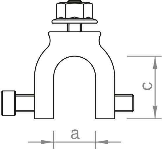 Rounded seam clamp set M8