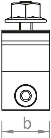 Rounded seam clamp set M8