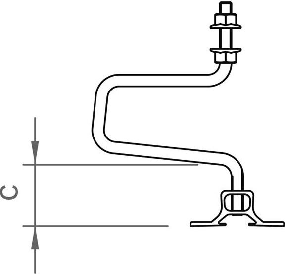Flex roof hook set 40 M10