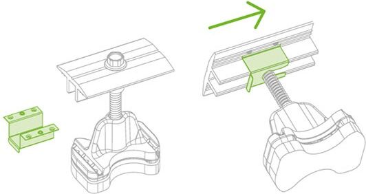 Contact latch module clamp