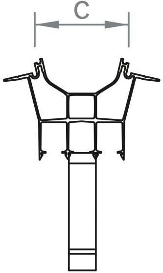 Module support set 13° 150-30 e/w single