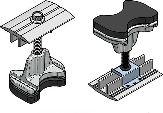 Middle clamp 30-42 Set C black