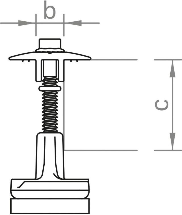 Middle clamp 30-42 Set C black