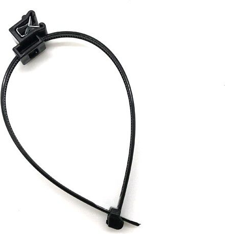 Cable-tie clip for profile flange 1-3 mm 90°