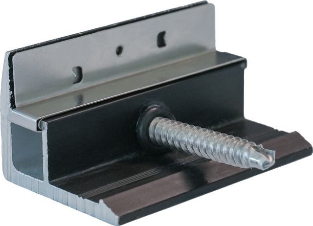 Module clamp long side with contact latch black