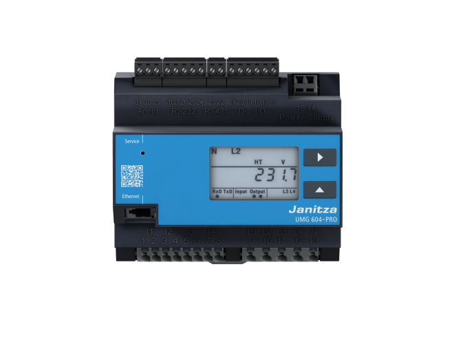 Janitza UMG 604-PRO Power analyzer, RS485/TCP 