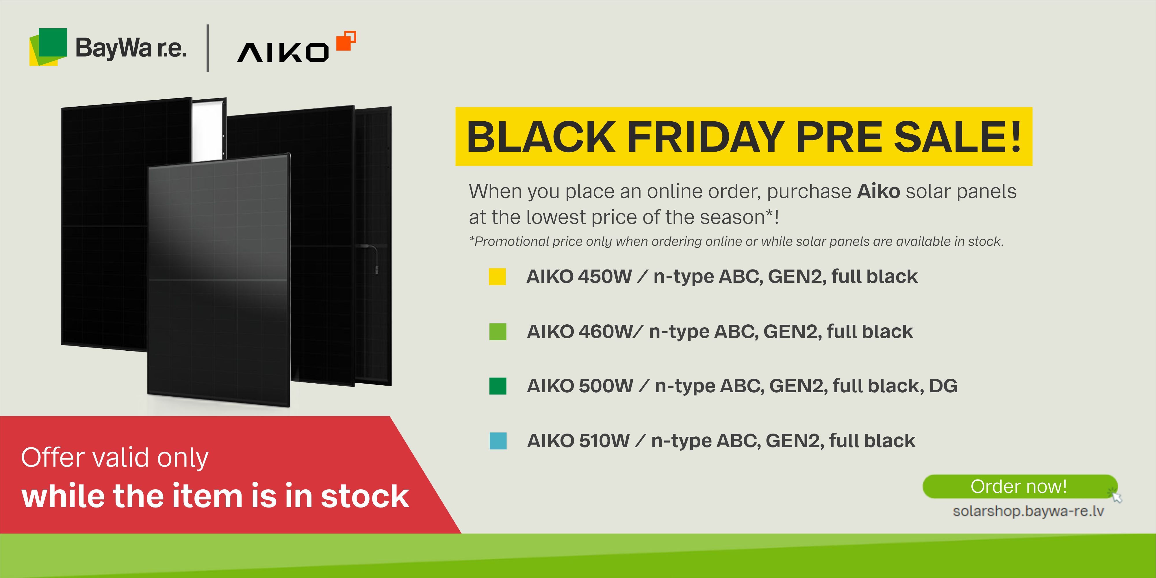 Aiko Black Friday Pre-Sale!