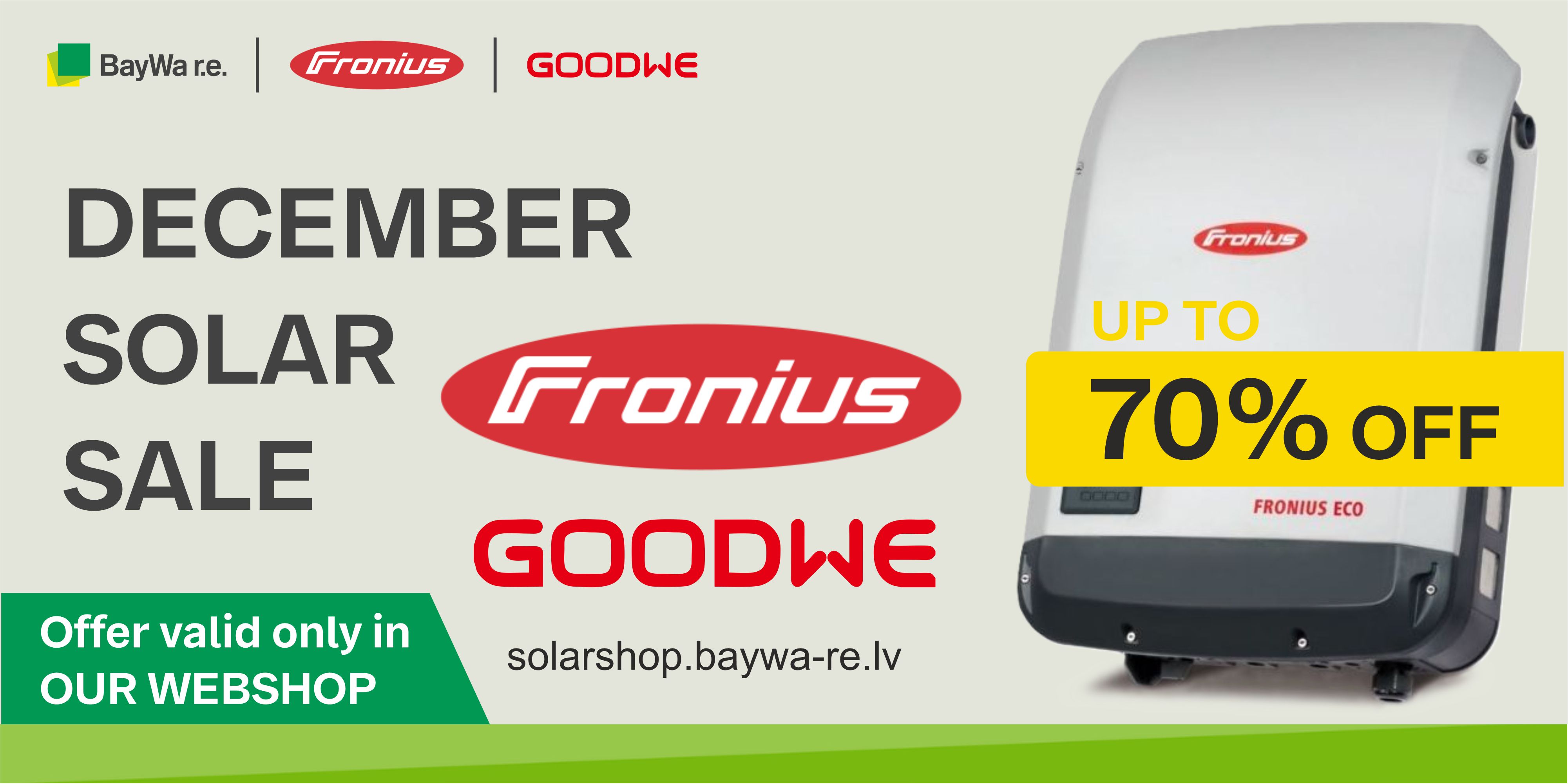 Fronius Goodwe Up to 70% Off December sale