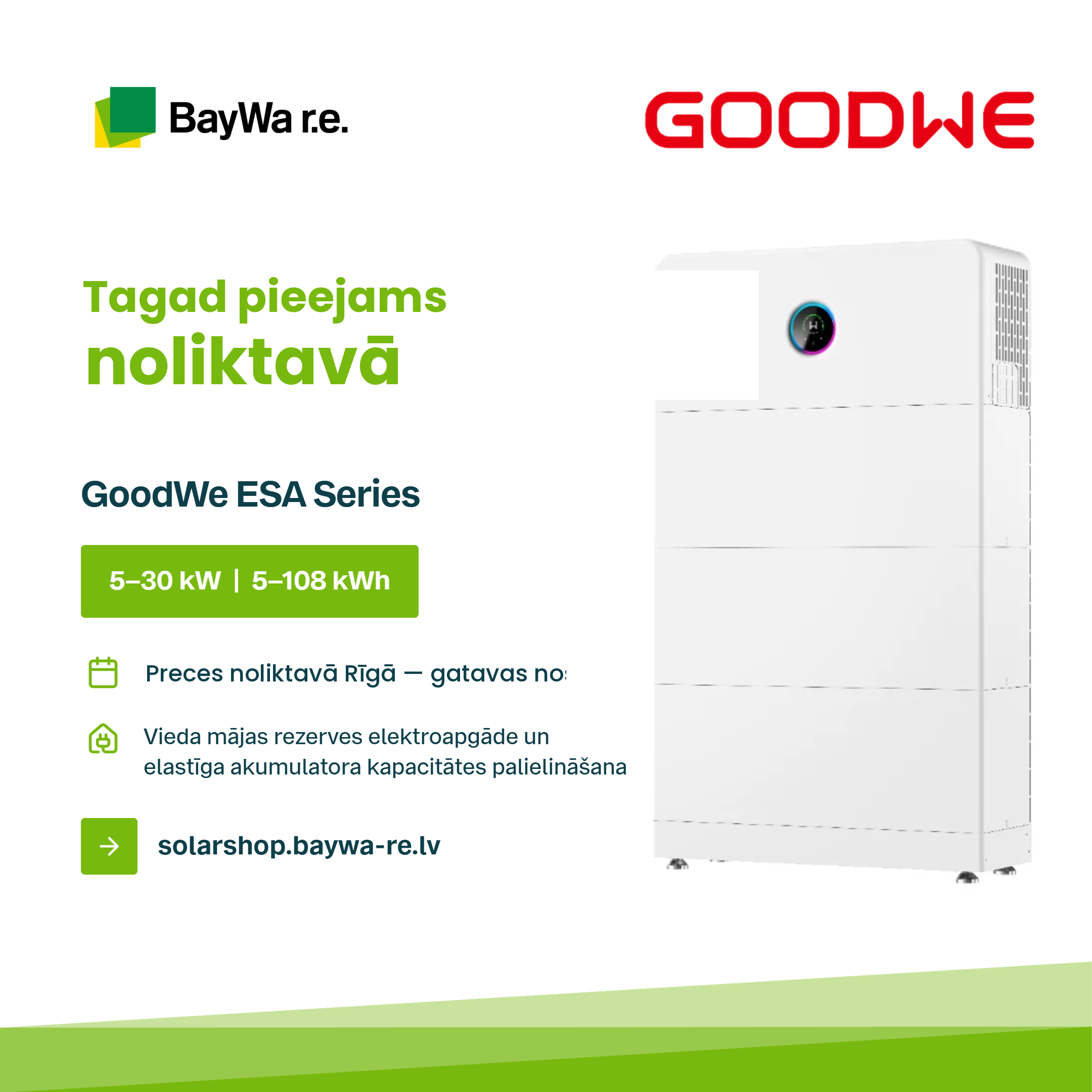 GoodWe ESA and ET G2 in stock