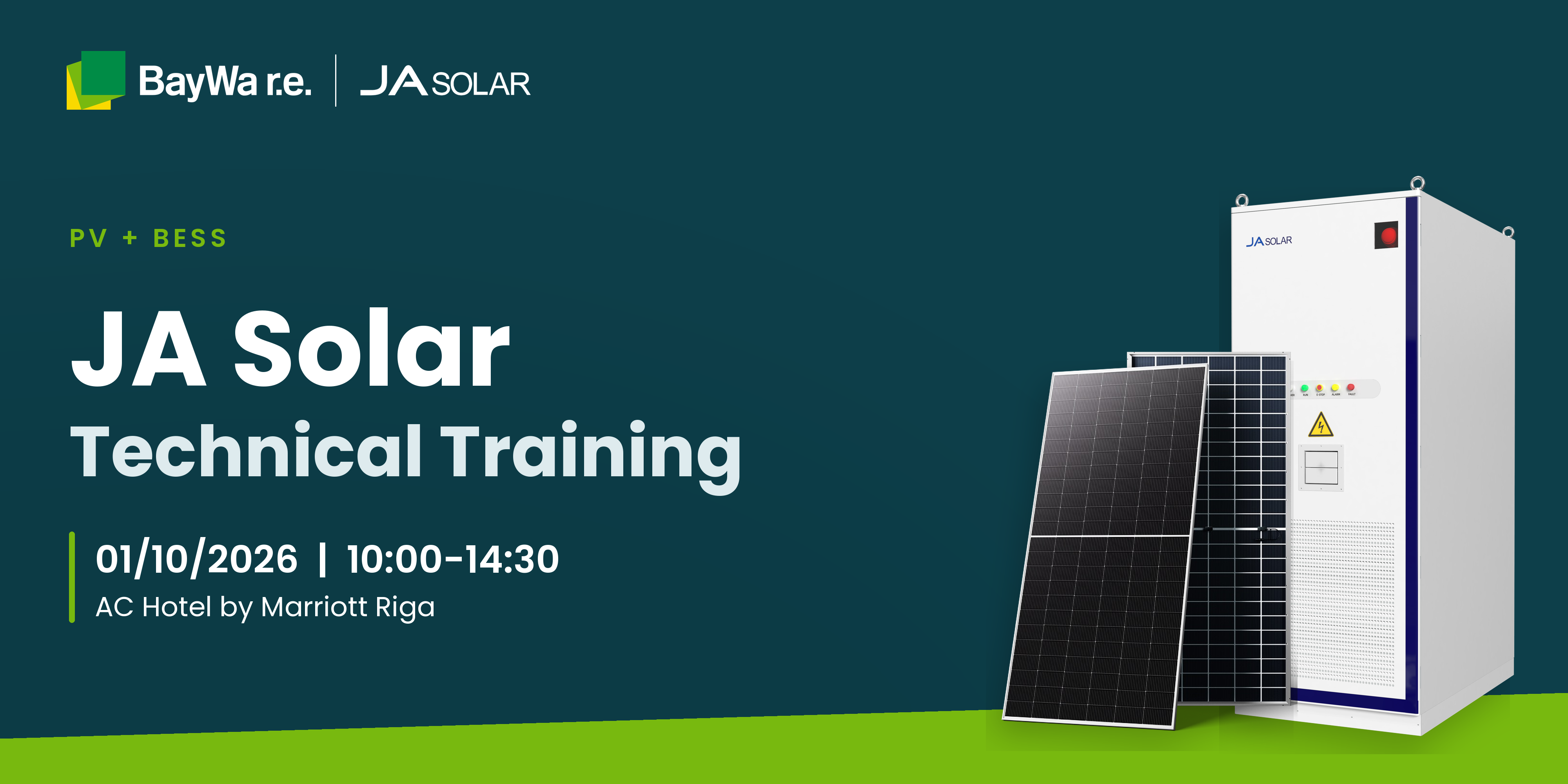 JA Solar Technical Training in Riga | PV modules and energy storage