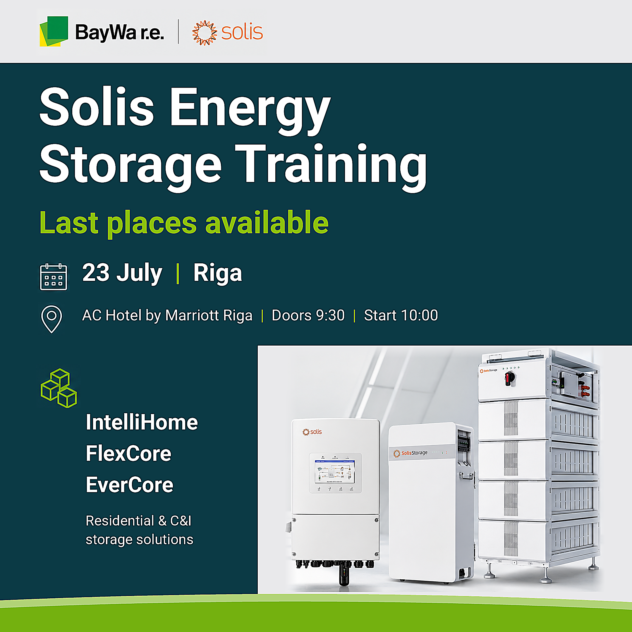 Solis energy storage training in Riga