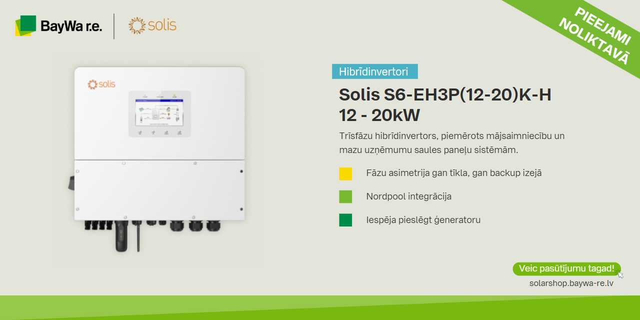 Solis invertors 12 - 20kW