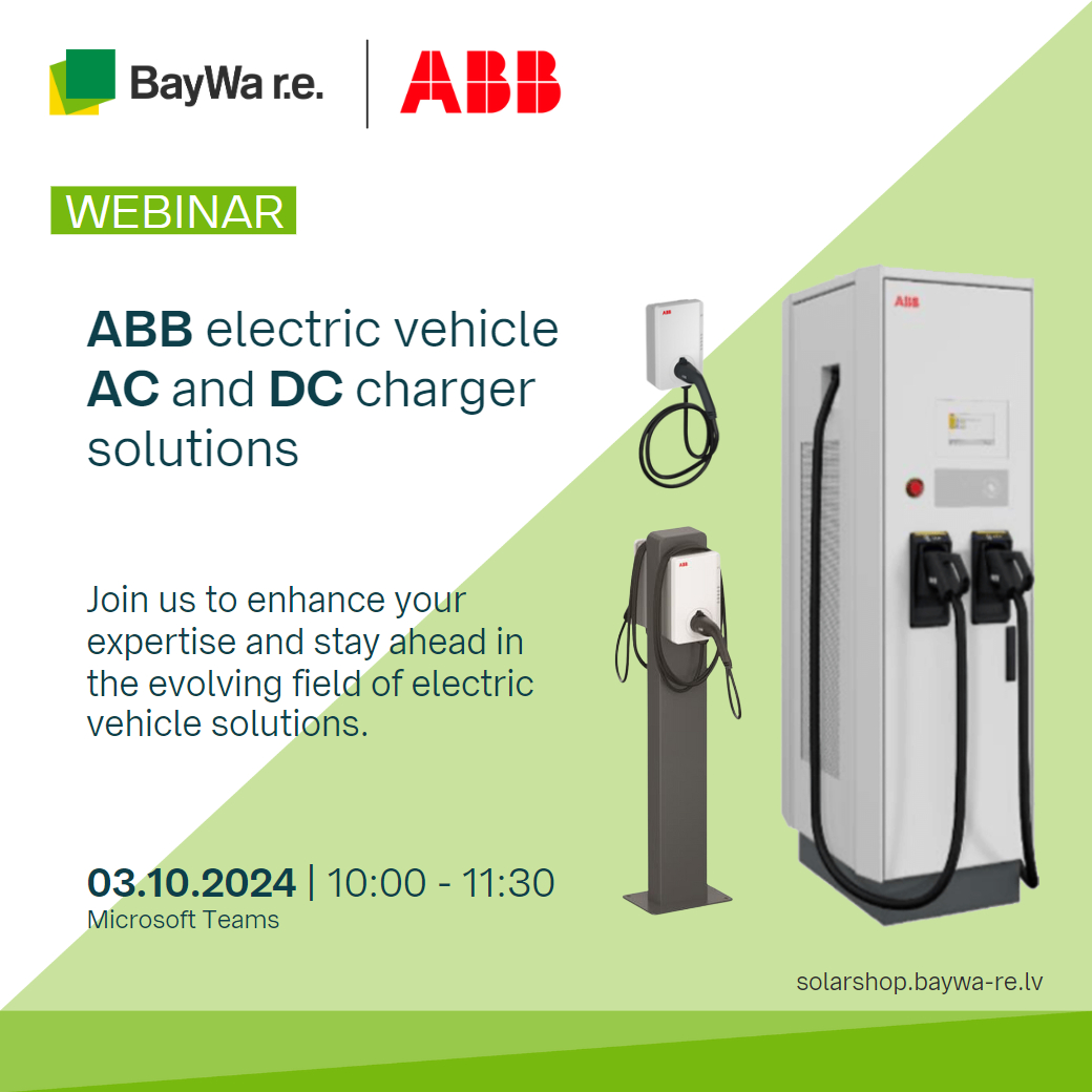 WEBINAR: ABB electric vehicle AC and DC charger solutions