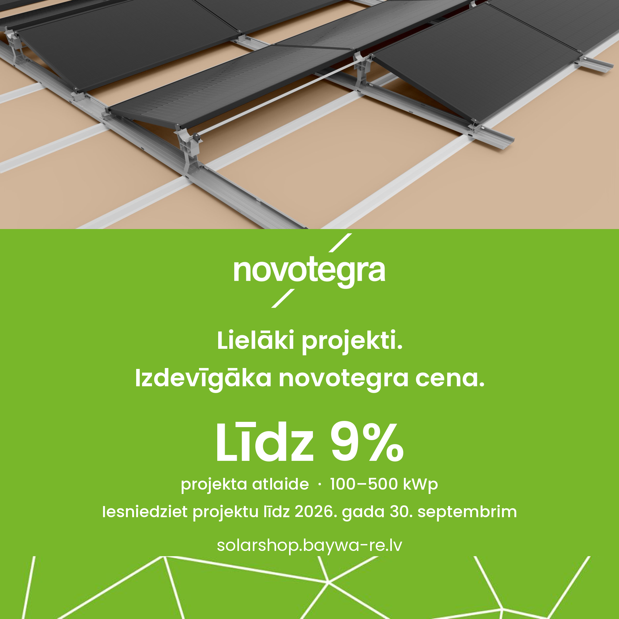 Q3 project pricing: up to 9% off novotegra flat-roof systems