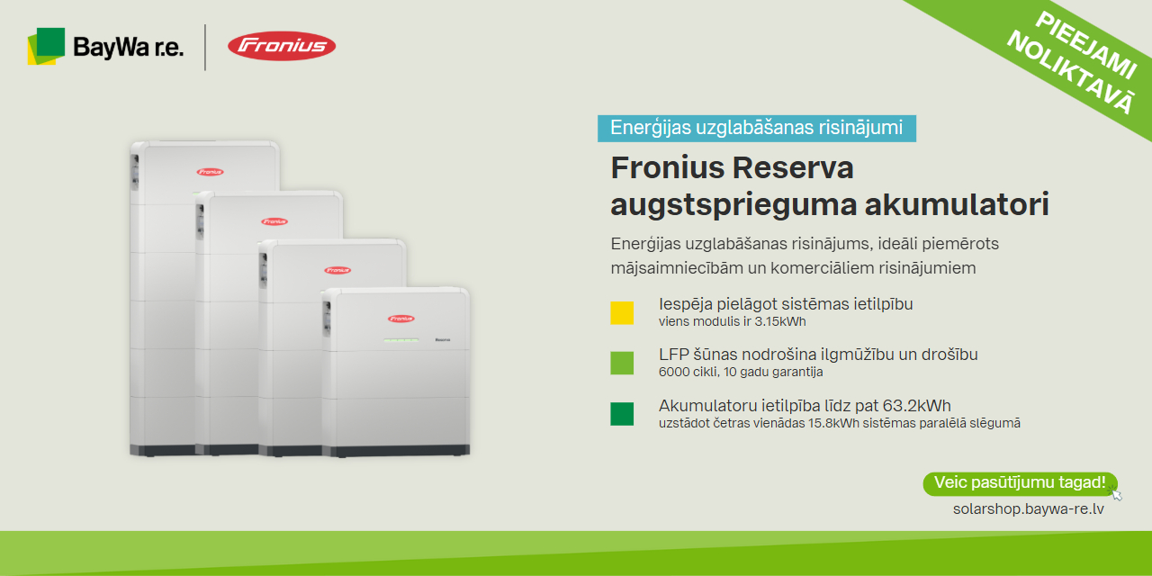 Fronius Reserva augstsprieguma akumulatori